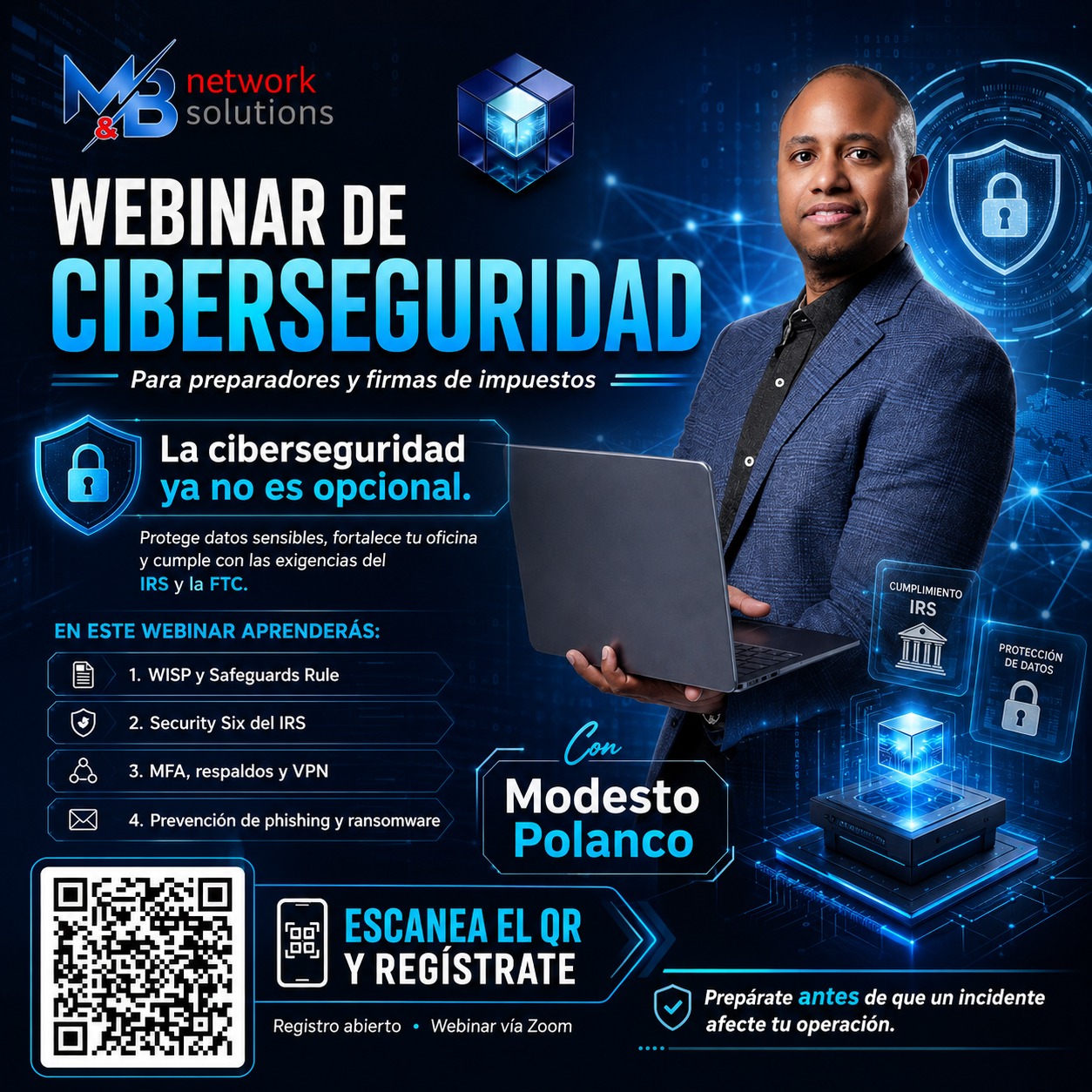 Webinar Ciberseguridad Modesto Polanco
